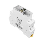 Voltmètre, ampèremètre, monophasé, triphasé, modulaire, affichage numérique LED, détecteur, 1 pièce, rail DIN 18 mm, AC 40-500 V, 220 V, 380 V(TO-1H)