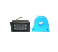 Voltmètre-ampèremètre numérique CC à deux fils, capteur 500 A, voltmètre-mètre 5-100 V, testeur de tension(Black cover)