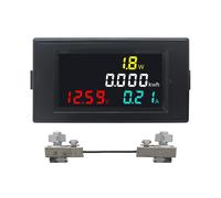 Voltmetre Amperemetre Numérique DC 14-600V avec 100A Shunt LCD Testeur de Tension de Courant Multimètre Amp Volt Meter Power Energy Moniteur pour Solaire Moteur Batterie