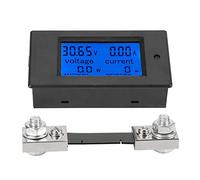 Voltmetre Amperemetre Panneau Numerique Shunt,Akozon PZEM-051 Testeur de Tension Courant Puissance Electrique Compteur d'énergie Volt Amp Watt Affichage LCD avec Intégré Shunt