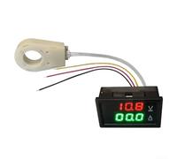 Voltmètre ampèremètre pour système électrique avec double écran numérique, entrée de tension DC 0 300 V et options de mesure de courant de 50 A à 400 A (200 A)