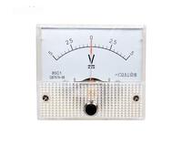 voltmètre analogique, 85C1-V Voltmètre bidirectionnel à aiguille CC positive et négative 5 V 10 15 20 30 50 100 150 250 (1 pièce)(500V 0 500V)