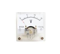 Voltmètre analogique 91C4 DC, panneau de tension, pointeur mécanique, Type 5V 10V 15V 20V 25V 30V 50V(5V)