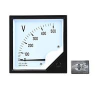 Voltmètre Analogique AC 0-500 V avec Cadran Carré pour Appareils Electroniques