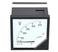 Voltmètre Analogique AC 0-500V Mètre Carré de Tension Panneau pour Dispositifs de Contrôle Electroniques