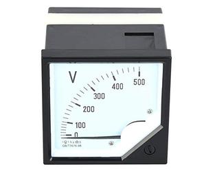 Voltmètre Analogique AC 0-500V Mètre Carré de Tension Panneau pour Dispositifs de Contrôle Electroniques