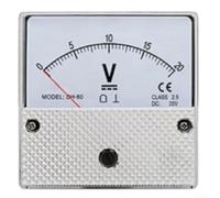 Voltmètre analogique CC 1 V-600 V ABS ignifuge pour contrôle des équipements industriels d'exploitation minière (DC 30 V)