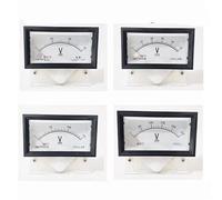 Voltmètre analogique rectangulaire 85C17 DC 5 V-1000 V 70 x 40 mm, 1 pièce(20V)