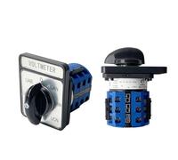 Voltmètre CA10, commutateur à cames triphasé, 4 fils, 7 bits, 20 A, 690 V, conversion, sélecteur rotatif, 12 bornes, LW26, YMW26