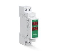Voltmètre CC compact 11 V à 310 V avec affichage LED - Détecteur monté sur rail 35 mm pour la surveillance en temps réel dans les environnements difficiles (TOVME-2D)