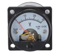 Voltmètre CC de type pointeur SO45 fiable, échelle claire et lectures précises pour appareils de contrôle électrique (DC 30 V)