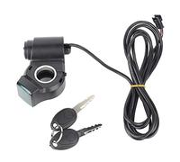 Voltmètre d'accélérateur avec affichage numérique de la tension et verrouillage pour tricycle et vélo électrique 12-99V