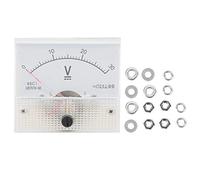 Voltmètre DC 0-30 V Panneau 85C1 |Échelle claire et pointeur rouge |Compteur analogique pour distribution/bancs d'essai |Précision de 2,5%, support intégré