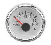 Voltmètre de Bateau 52MM DC9-32V, Jauge de Tension Durable avec (White