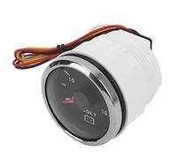 Voltmètre de bateau Jauge Jauge Voltmètre de bateau Voltmètre Rv 52mm Voltmètre de bateau 8-16V Pointeur 7 Couleur Rétroéclairage IP67 Voltmètre étanche pour Rv 9-32V(Noir)