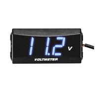Voltmètre de batterie numérique - mètre de tension universel pour batteries 12V/24V | Moniteur d'alimentation automatique, affichage de tension LCD, contrôle de charge de batterie, outil