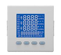 Voltmètre de courant triphasé multifonctionnel True RMS, ampèremètre de haute précision, voltmètre AC 220V pour l'automatisation des sous-stations, distribution d'énergie ABS