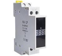 Voltmètre de rail CA 80-500 V monophasé triphasé modulaire, indicateur de voltmètre, affichage numérique LED, détecteur NV-1P NV-3P(NV-1P)