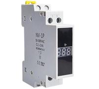 Voltmètre de rail CA 80-500 V monophasé triphasé modulaire, indicateur de voltmètre, affichage numérique LED, détecteur NV-1P NV-3P(NV-3P)