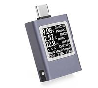 Voltmètre générique USB-C DC 4,5-50 V 12 A DC Tension Ampèremètre Wattmètre Affichage numérique Type C Testeur de courant de tension Câble USB Chargeur Détecteur