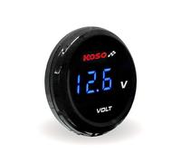 Voltmètre Indicateur Tension Koso Coin D40 Noir Affichage Bleu Universel
