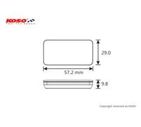 Voltmètre Koso Voltmètre Thermomètre Slim Line nouvelle