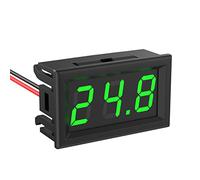 Voltmètre Moniteur DC 5V ~ 120V Mini Digital Voltmeter 0,56 Pouce 2-Wire Volt Testeur de Tension Affichage LED pour Véhicule, Camion, Moto, Bateau (Vert)