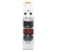 Voltmètre monophasé à rail DIN AC 40-500 V, voltmètre modulaire, indicateur numérique à LED, 110 V, 230 V(Not Transparent)