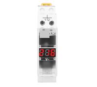 Voltmètre monophasé for rail AC 40-500 V, mini voltmètre modulaire, indicateur numérique LED, 110 V, 230 V, TOMZN(Transparent)