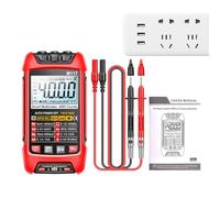 Voltmètre Multimètre - Compteur numérique de haute précision | 4000 factures Testeur pour la résistance au courant de tension AC DC Fréquence de capacité Continuité Fil vivant Détection NCV Mesure