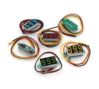 Voltmètre numérique à 2 fils 0-30 V/3 fils 0-100 V, 0,36 pouce 0,28 pouce, affichage de la quantité électrique à précision variable(Yellow display,3 WIRE_0.36 INCH)