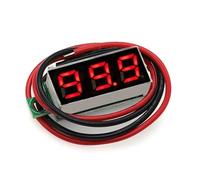 Voltmètre numérique à 2 fils 0-30 V/3 fils 0-100 V, 0,36 pouce 0,28 pouce, affichage de la quantité électrique à précision variable(Red display,3 WIRE_0.36 INCH)