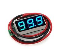 Voltmètre numérique à 2 fils 0-30 V/3 fils 0-100 V, 0,36 pouce 0,28 pouce, affichage de la quantité électrique à précision variable(Blue display,2 WIRE_0.28 INCH)