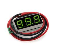 Voltmètre numérique à 2 fils 0-30 V/3 fils 0-100 V, 0,36 pouce 0,28 pouce, affichage de la quantité électrique à précision variable(Green display,3 WIRE_0.28 INCH)