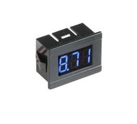 Voltmètre numérique à affichage LED, 1 pièce, 4,5 V-30 V, for voiture, bateau, moto, mini testeur, ampèremètre(0.36in Blue)