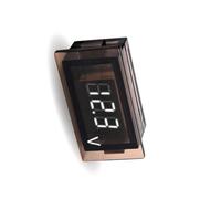 Voltmètre numérique ABS pratique adapté à 12 systèmes 24 V Voltmètre de lecture de lumière pour camions Panneau solaire Compteur de tension numérique pour voiture