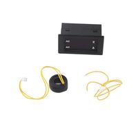 Voltmètre numérique AC 100 à 300 V et ampèremètre 0 à 100 A avec transformateur de type divisé - Double affichage LED rouge et bleu - Système à deux fils de mesure électrique (Rouge Bleu)