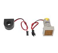 Voltmètre numérique AC 50-500 V, ampèremètre | Indicateur LED 2 en 1 pour panneaux électriques/machines-outils | Écran haute visibilité, boîtier robuste (Yellow)