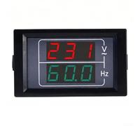 Voltmètre numérique AC et compteur de fréquence Combinaison 50-500 V 10,0-99,9 Hz Affichage LED intégré Deux fils Alimentation pour panneau électrique Industrie Automatisation Installation
