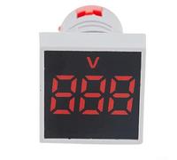 Voltmètre numérique AD101 22 VMS prenant en charge l'entrée AC 12 V à 500 V pour intégration dans l'instrumentation électrique (rouge)