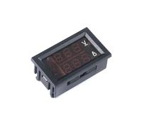Voltmètre numérique, ampèremètre, Mini affichage LED, for voiture, moto, vélo électrique, testeur de tension et de courant, DC 0-100V 0-10A(0.56in Red to Green)