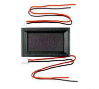 Voltmètre numérique CC 0-33 V avec affichage LED à 5 chiffres de 0,36", mesure à 4 fils pour une grande précision, commutation automatique de plage et design compact pour automobile et (jaune)