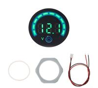 Voltmètre numérique CC 8 V-120 V étanche LED testeur de tension de batterie pour véhicule électrique moto système solaire compatible avec lithium ternaire pour batteries LiFePO4 acide