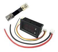 Voltmètre Numérique DC, Ampèremètre 100V 10A 100A, Panneau LED, Moniteur De Tension Et De Courant À Double Affichage | Mini Affichage De Testeur De Courant LED-protection Contre L'inversion De Polarit