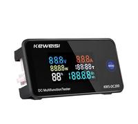 Voltmètre numérique DC200 KWS 50 A/100 A, moniteur d'alimentation CC, écran couleur LED, voltmètre, ampèremètre, wattmètre, testeur de courant, de tension et de puissance(100A DC200V)
