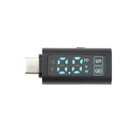 Voltmètre Numérique de Type C, 5-24 V, Affichage HD, Adaptateur de Charge Rapide PD100 W, Testeur de Puissance, Mots Bleus.