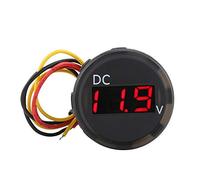 Voltmètre numérique étanche, DC 0-100V Voltmètre numérique Voltmètre Affichage du panneau LED Convient pour moto universelle, voiture, bateau, VTT, camping-car, caravanes, roulotte