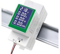 Voltmètre numérique for rail DIN AC 220 V 50 V ~ 300 V 100 A Ampèremètre Watt Kwh Compteur de consommation d'énergie Wattmètre