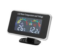 Voltmètre numérique LCD 12 V/24 V avec capteur de température d'eau + sonde de température d'eau 10 mm 1/8 NPT 2 en 1