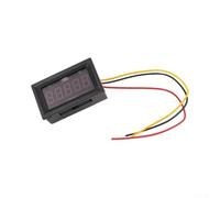 Voltmètre numérique LED à trois fils 0-33 V CC avec affichage à 5 chiffres offrant une mesure précise de la tension et des options d'alimentation flexibles (rouge)